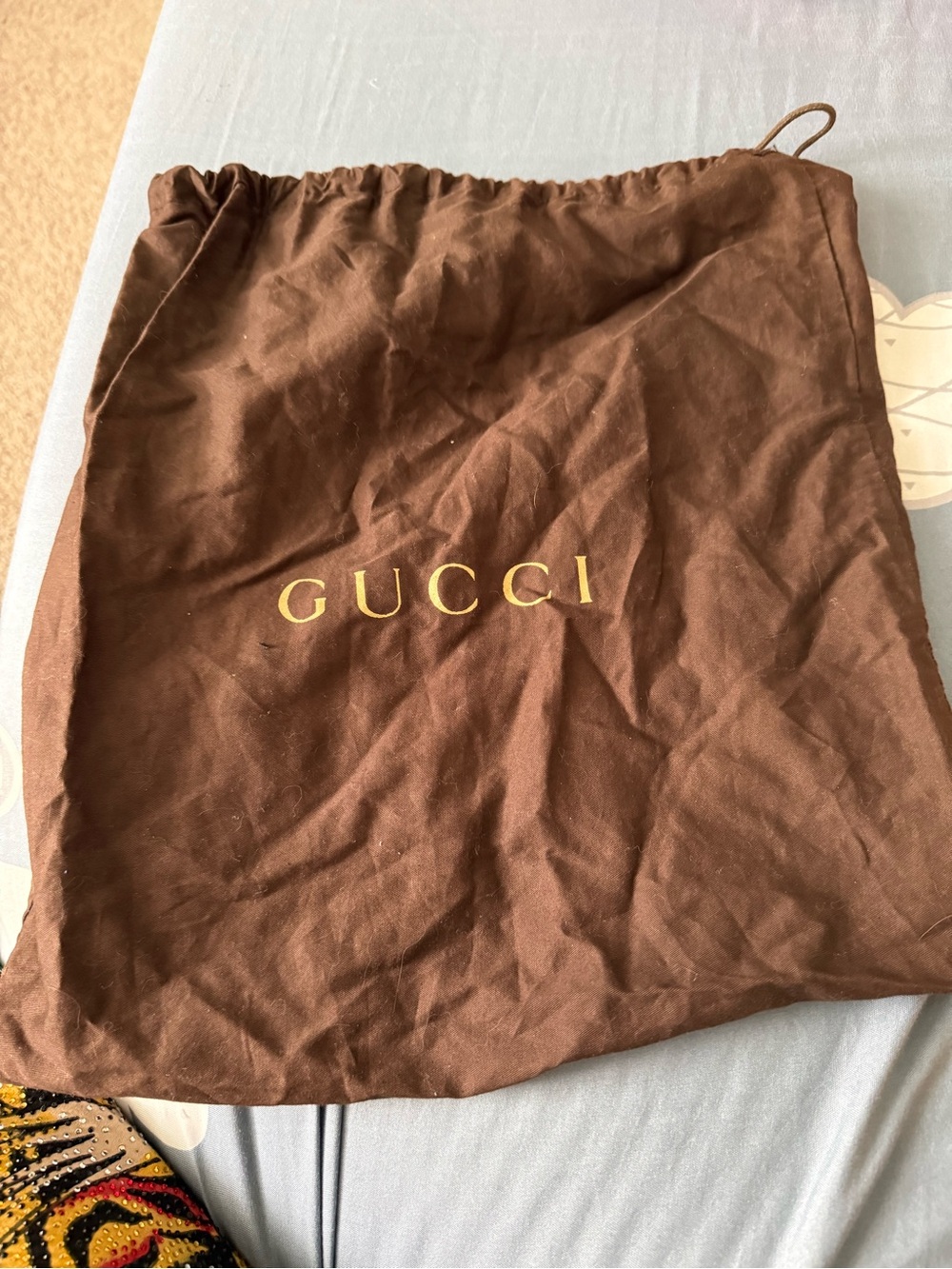 Gucci Brown Drawstring Dust Bag